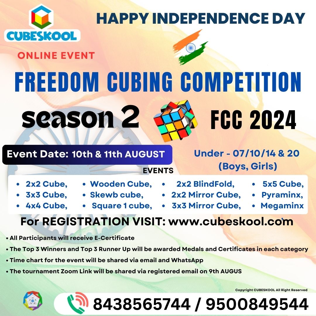 ONLINE FREEDOM CUBING COMPETITION