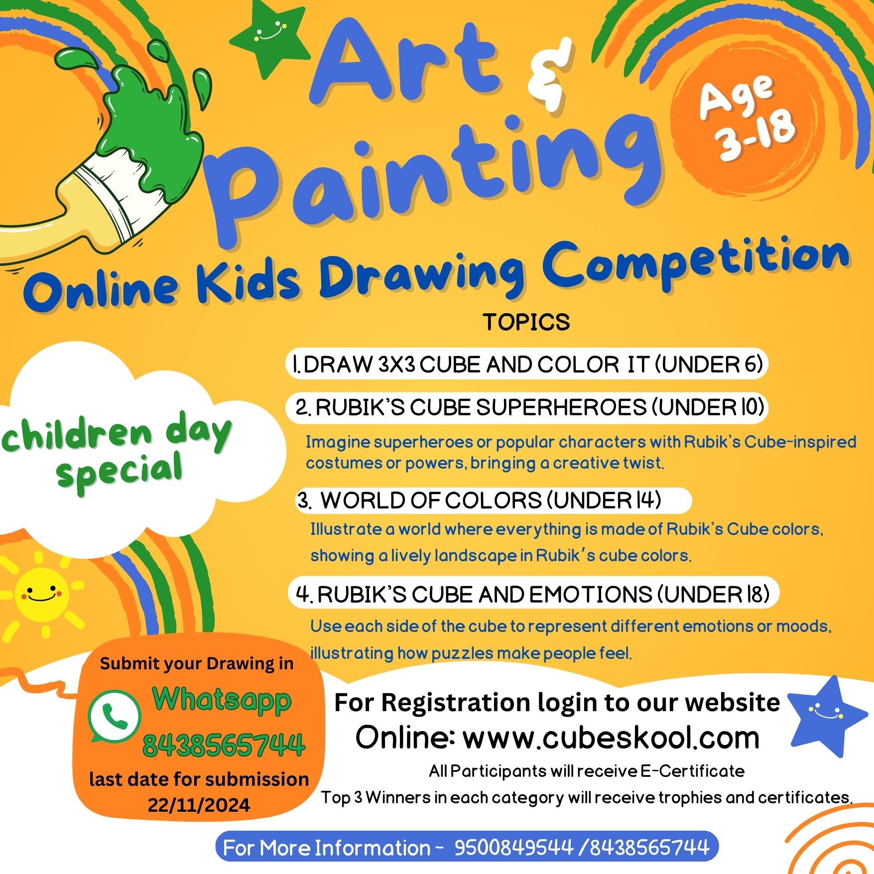 Online Kids Drawing Competition Childrens Day Special