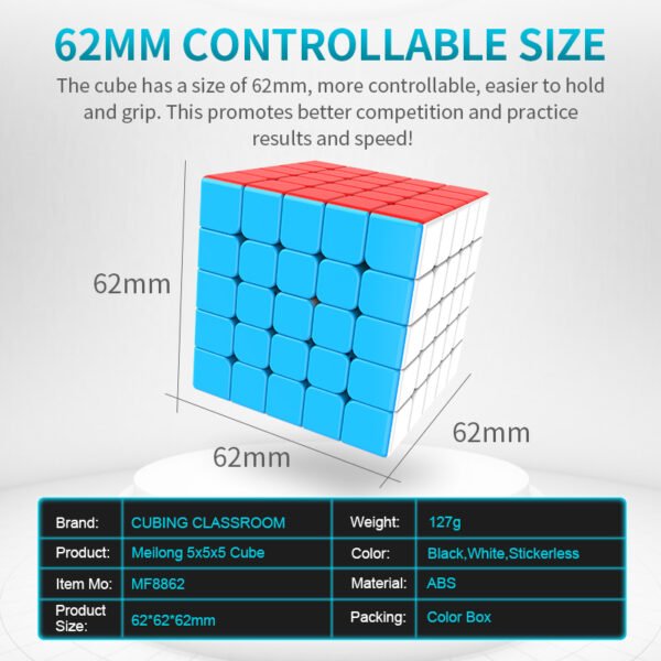 Cubeskool MoYu 5x5 Speed Cube Stickerless-2