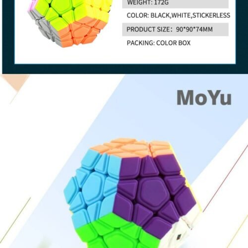 Cubeskool MoYu Megaminx Speed Cube Stickerless-8