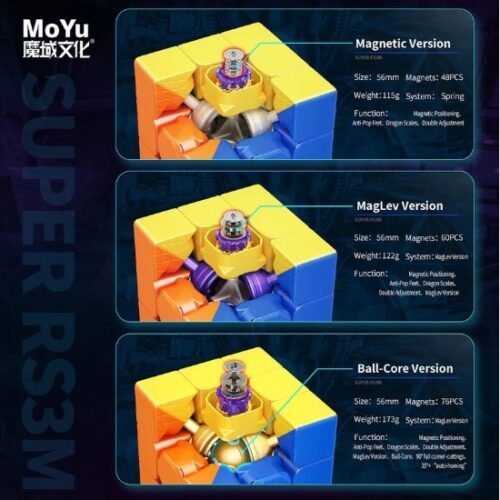 MOYU SUPER RS3M MAGLEV VERSION 3x3 CUBE - Image 8