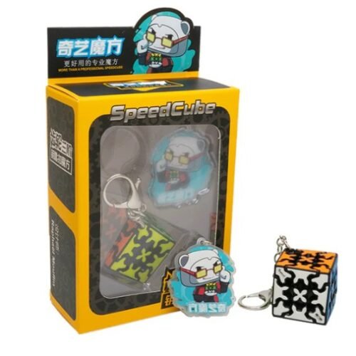 QY Toys GEAR KEY CHAIN 3x3 Gear Cube - Image 5