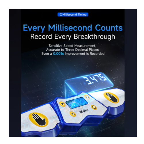 MoYu AI Bluetooth Smart Timer – Digital Speed Cube Timer with App Sync, 0.001s Accuracy & Smart Solve Tracking for Speedcubing Practice - Image 4