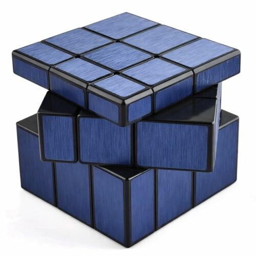 QiYi 3x3 Mirror Cube – Blue | Shape Mod Speed Puzzle | Twist Brain Teaser for Kids & Adults - Image 1