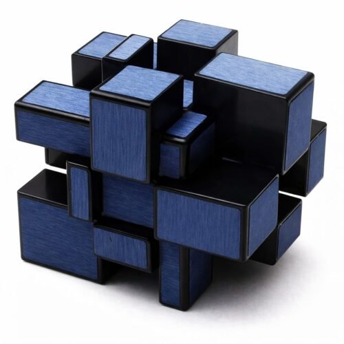 QiYi 3x3 Mirror Cube – Blue | Shape Mod Speed Puzzle | Twist Brain Teaser for Kids & Adults - Image 3