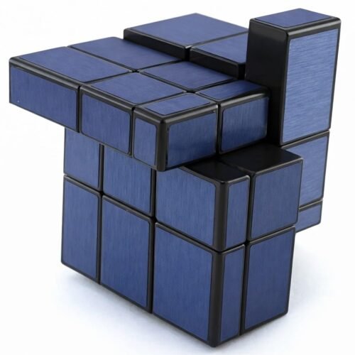 QiYi 3x3 Mirror Cube – Blue | Shape Mod Speed Puzzle | Twist Brain Teaser for Kids & Adults - Image 2