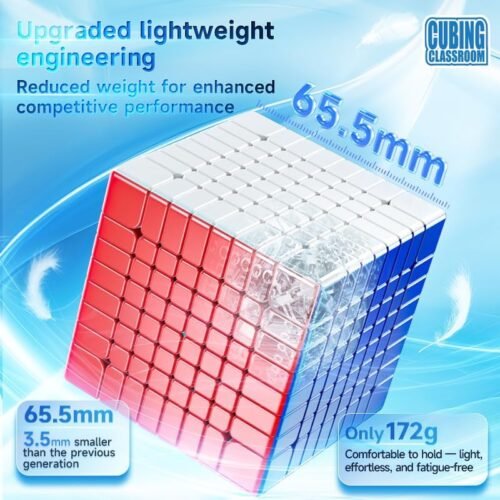 Cubeskool MoYu MeiLong 8 V3 8x8 Speed Cube – Non-Magnetic Stickerless Puzzle Cube - Image 5