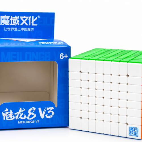 Cubeskool MoYu MeiLong 8 V3 8x8 Speed Cube – Non-Magnetic Stickerless Puzzle Cube - Image 1